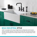 KRAUS Urbix Bridge Kitchen Faucet with Side Sprayer in Matte Black KPF-3125MB | DirectSinks
