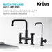 KRAUS Urbix Drinking Water Dispenser Kitchen Faucet in Matte Black FF-101MB | DirectSinks