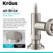 KRAUS Urbix Drinking Water Dispenser Kitchen Faucet in Spot Free Stainless Steel FF-101SFS | DirectSinks