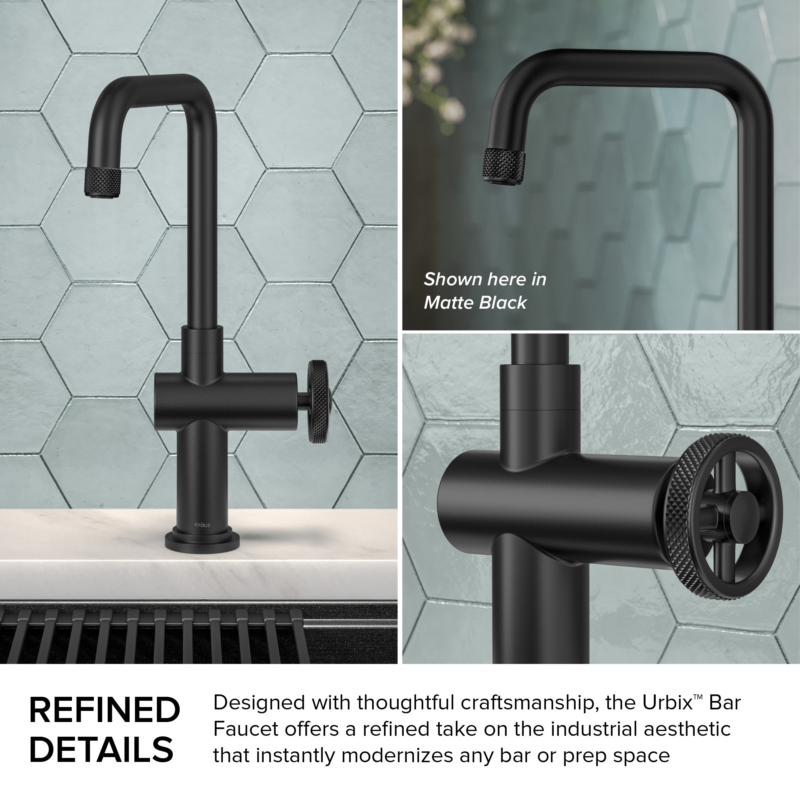 Industrial taps for kitchen and bathroom