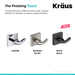 KRAUS Ventus™ Bathroom Robe and Towel Double Hook-Bathroom Accessories-KRAUS