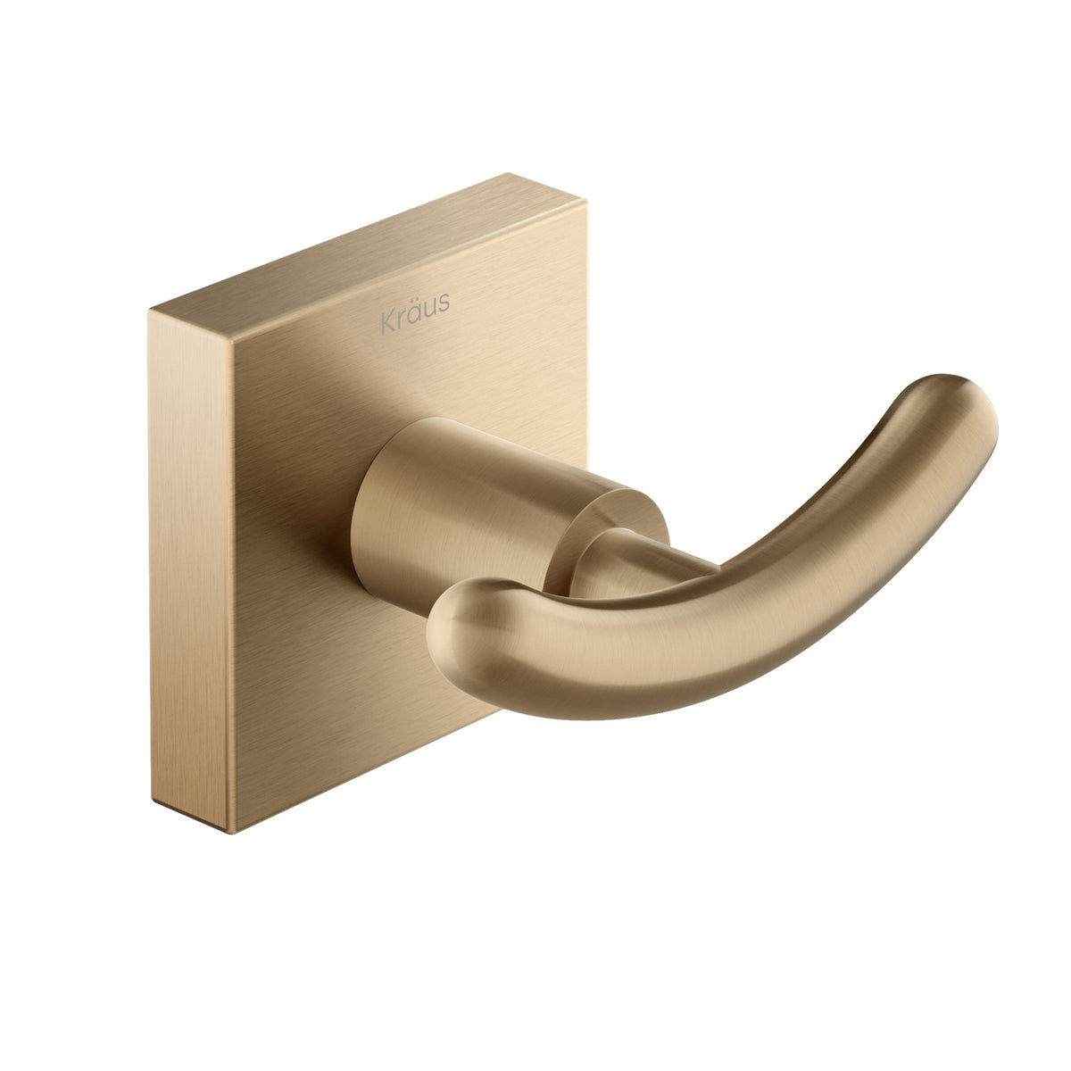 KRAUS Elie Bathroom Robe and Towel Double Hook in a Brushed Gold Finish —  DirectSinks