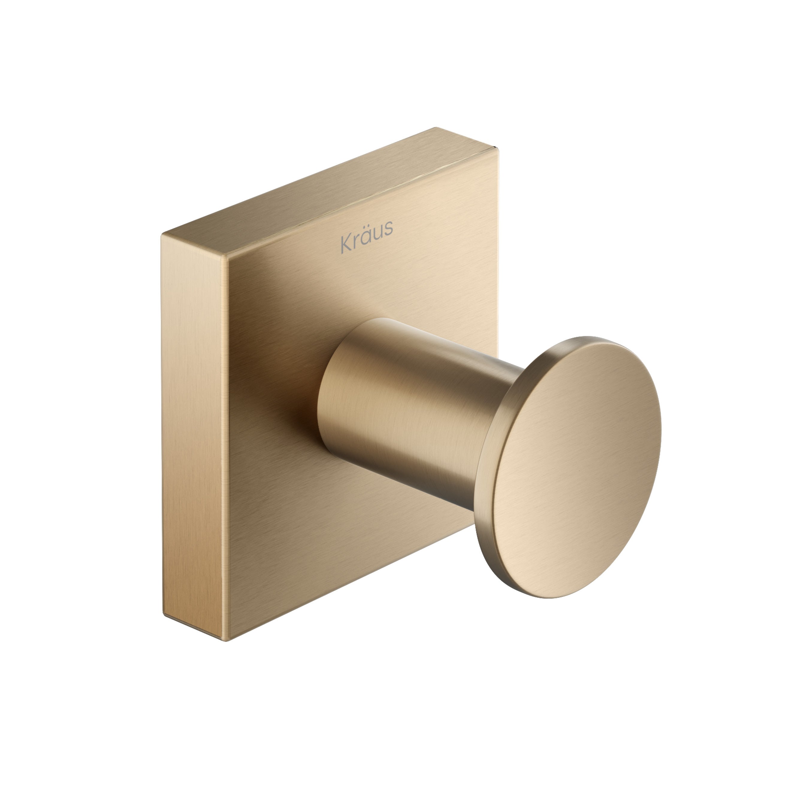 KRAUS Ventus Bathroom Robe and Towel Hook, Brushed Gold Finish-Robe Hooks-DirectSinks