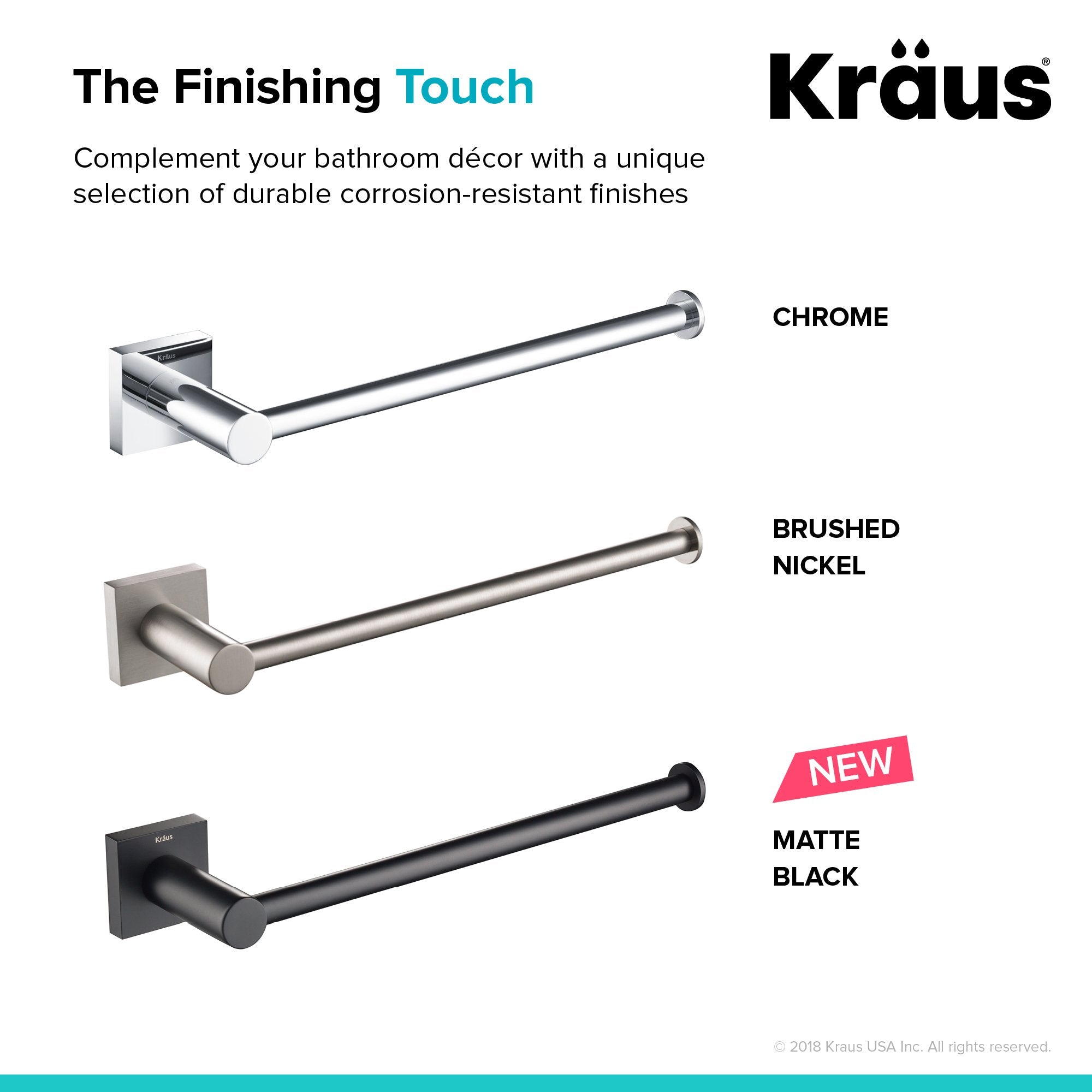 KRAUS Ventus™ Bathroom Towel Bar-Bathroom Accessories-KRAUS