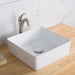 KRAUS Viva Square White Porcelain Ceramic Vessel Bathroom Sink-Bathroom Sinks-DirectSinks