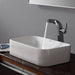 KRAUS White Rectangular Ceramic Bathroom Sink with Pop Up Drain-Bathroom Sinks-DirectSinks