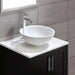 KRAUS White Round Ceramic Bathroom Sink with Pop Up Drain-Bathroom Sinks-DirectSinks
