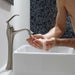 KRAUS White Square Ceramic Bathroom Sink with Pop Up Drain Chrome-Bathroom Sinks-DirectSinks