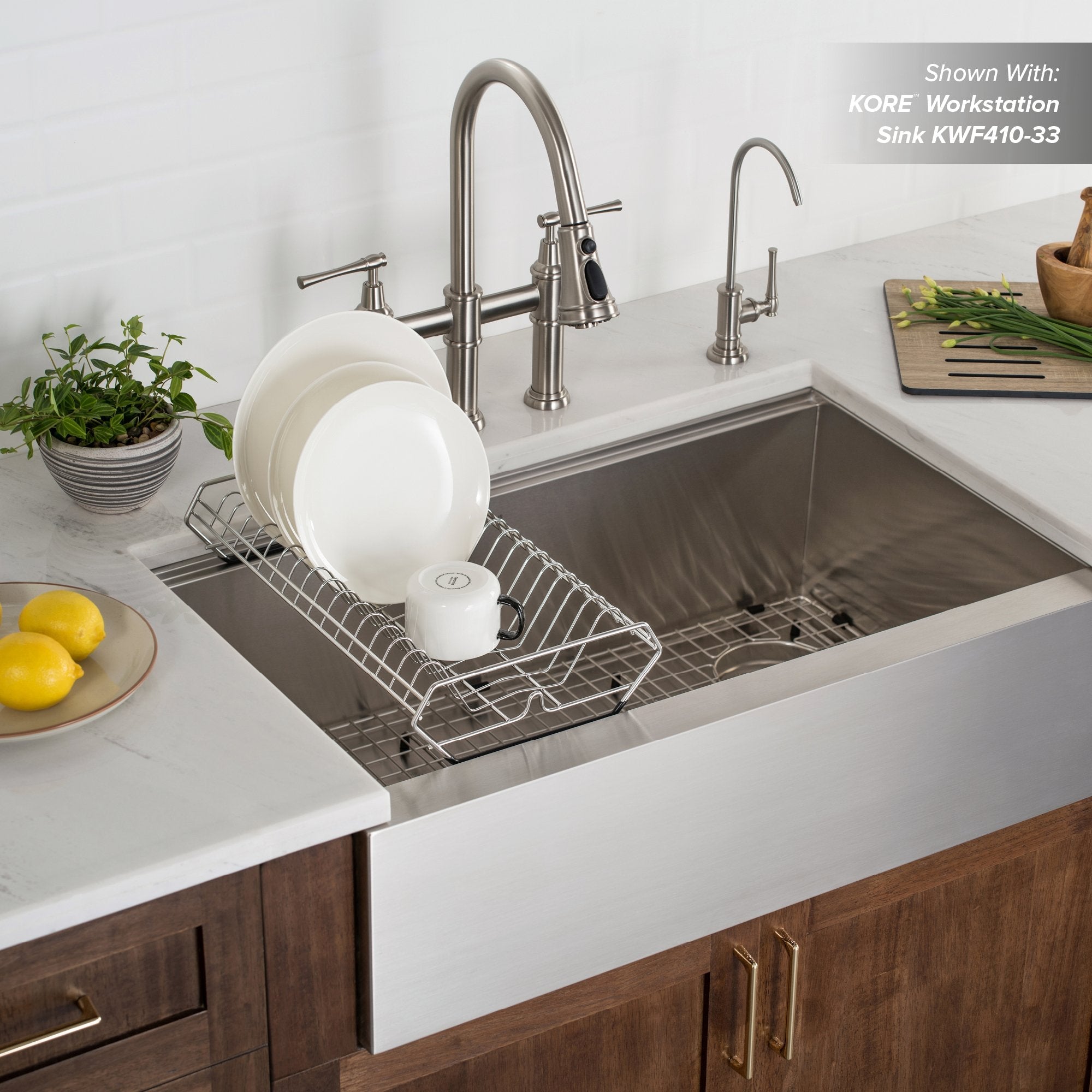 KRAUS Workstation Kitchen Sink Drying Rack in Stainless Steel-Kitchen Accessories-KRAUS