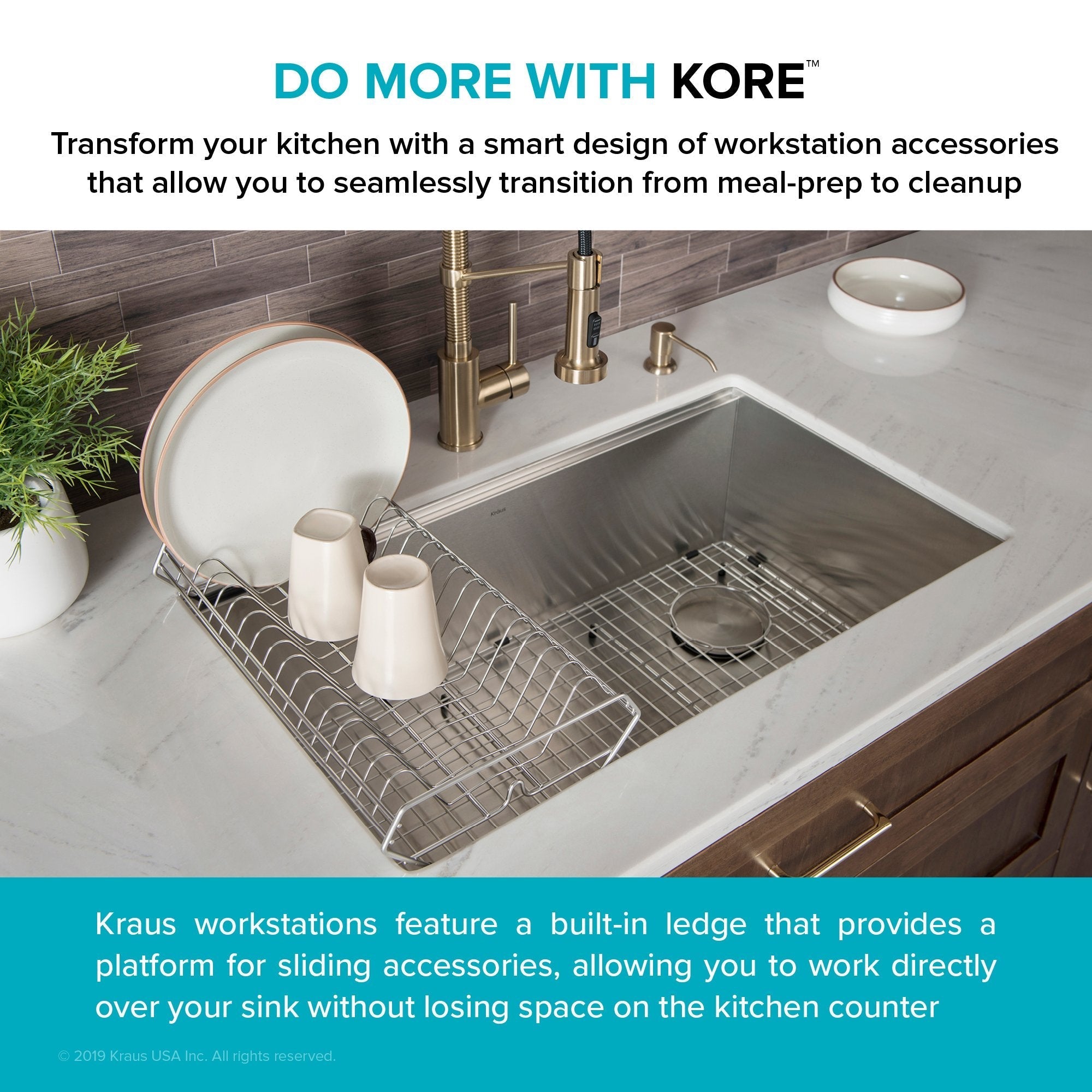 Kraus Drying Rack KRAUS Workstation Kitchen Sink Drying Rack in Stainless Steel — DirectSinks