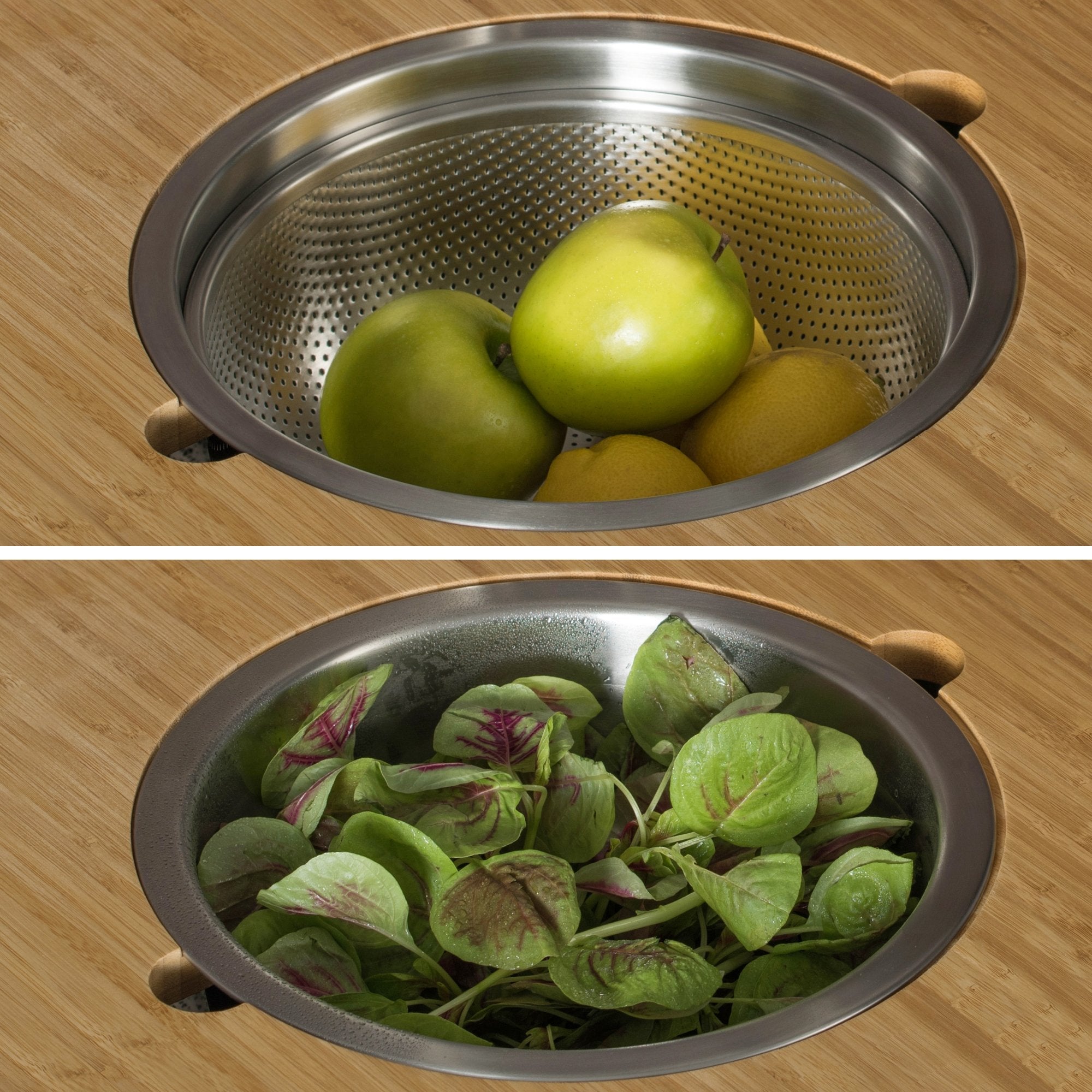 Large Salad Spinner with Drain, Bowl, and Colander