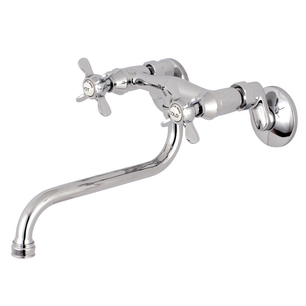 Kingston Brass KS115X-P Essex Two Handle Wall Mount Bathroom Faucet