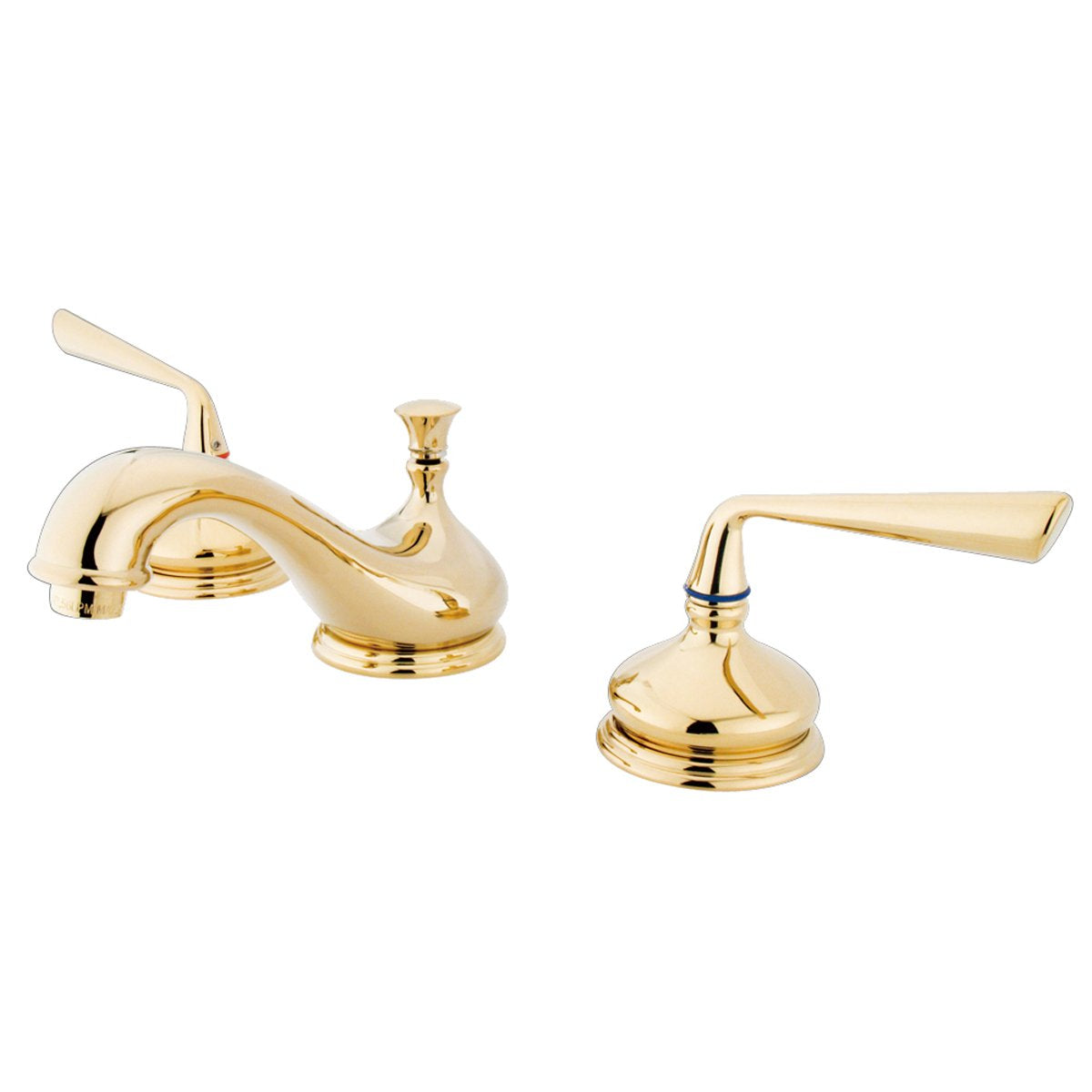 Kingston Brass Silver Sage Classic Two Handle 8" to 16" Widespread Lavatory Faucet with Brass Pop-up-Bathroom Faucets-Free Shipping-Directsinks.