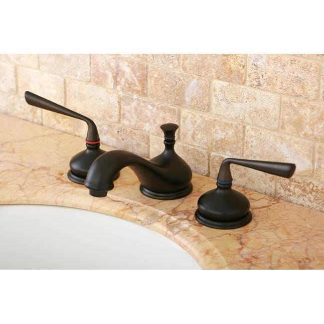 Kingston Brass Silver Sage Classic Two Handle 8" to 16" Widespread Lavatory Faucet with Brass Pop-up-Bathroom Faucets-Free Shipping-Directsinks.