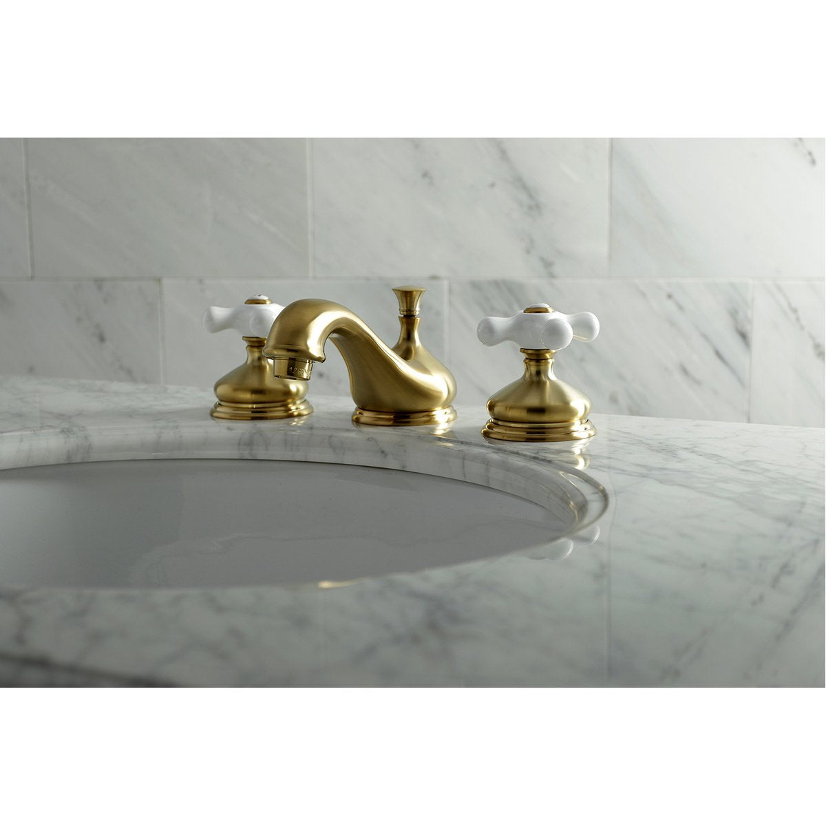 Kingston Brass Heritage 8" Widespread 3-Hole Bathroom Faucet
