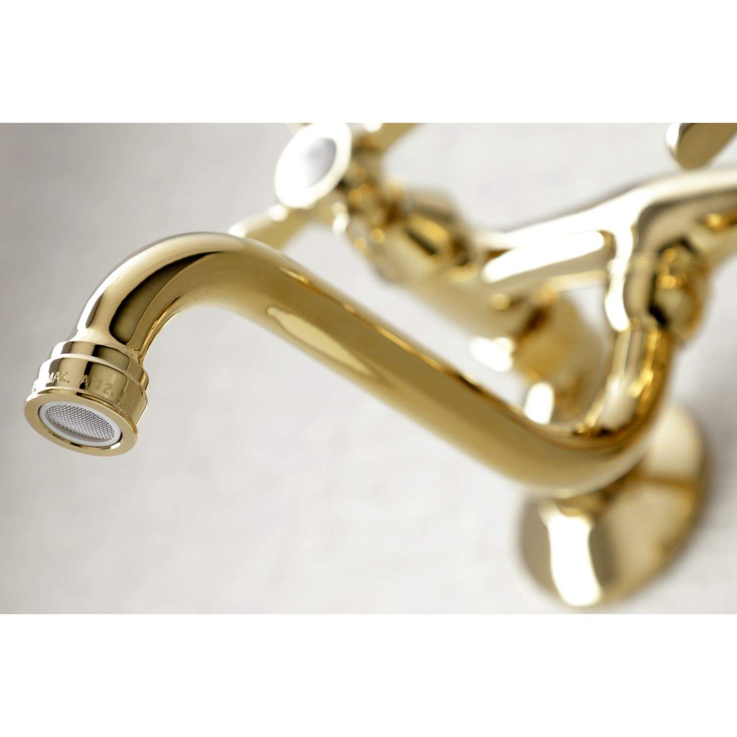 Kingston Brass KS116X-P Essex Two Handle Wall Mount Bathroom Faucet