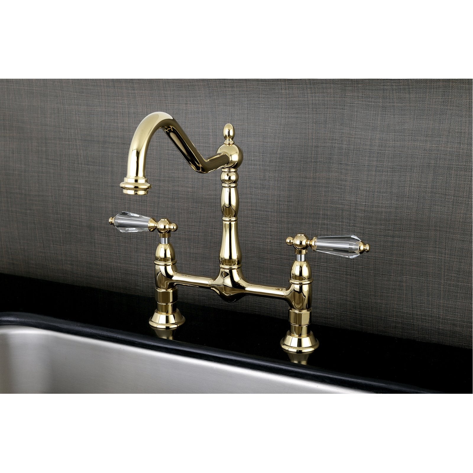 Kingston Brass 8" Centerset Kitchen Faucet Less Sprayer-Kitchen Faucets-Free Shipping-Directsinks.