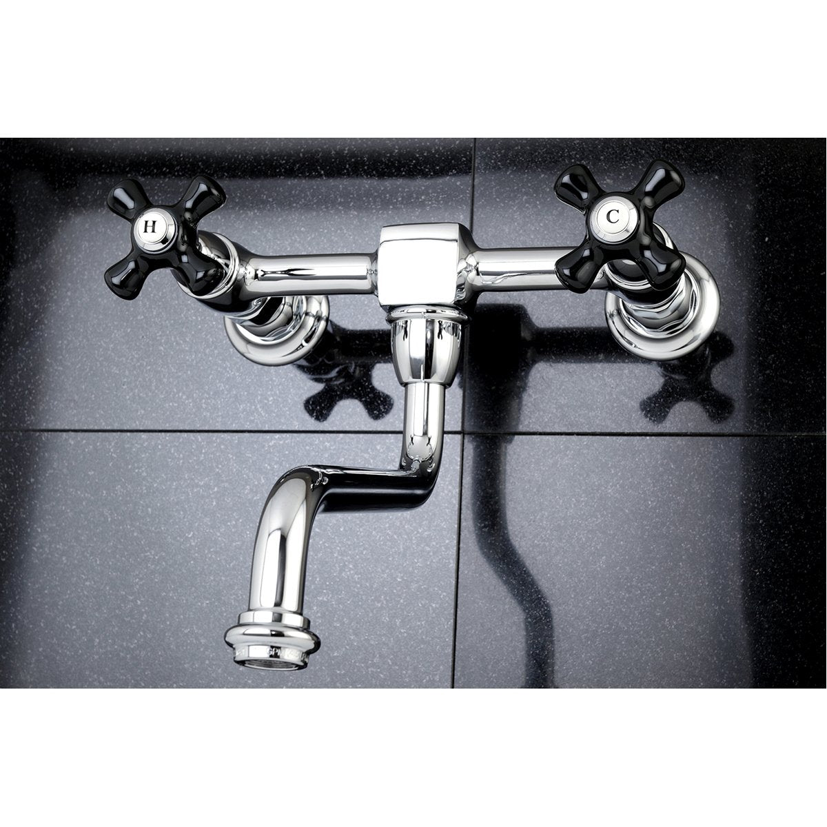 Kingston Brass Duchess Wall Mount 2-Hole Bathroom Faucet
