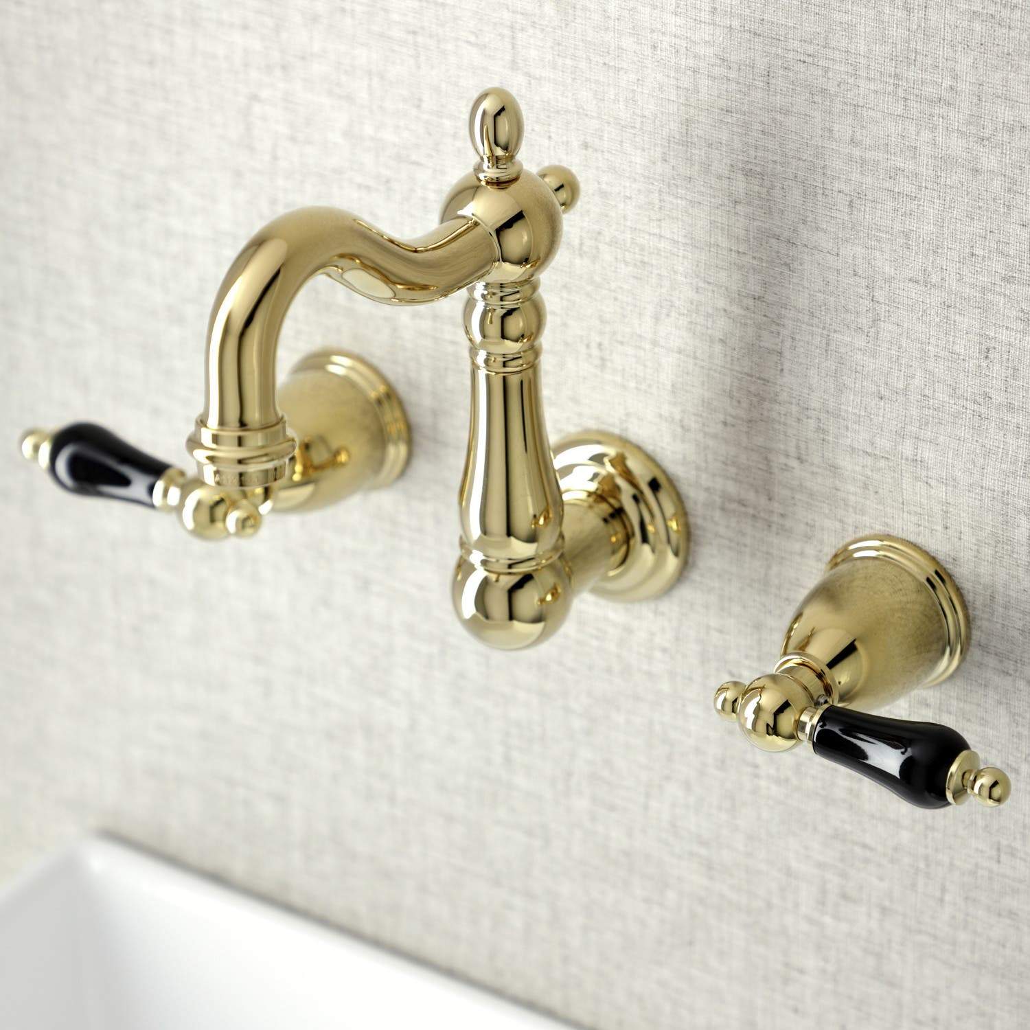 Kingston Brass KS122XPKL-P Duchess Two-Handle Wall Mount Bathroom Faucet
