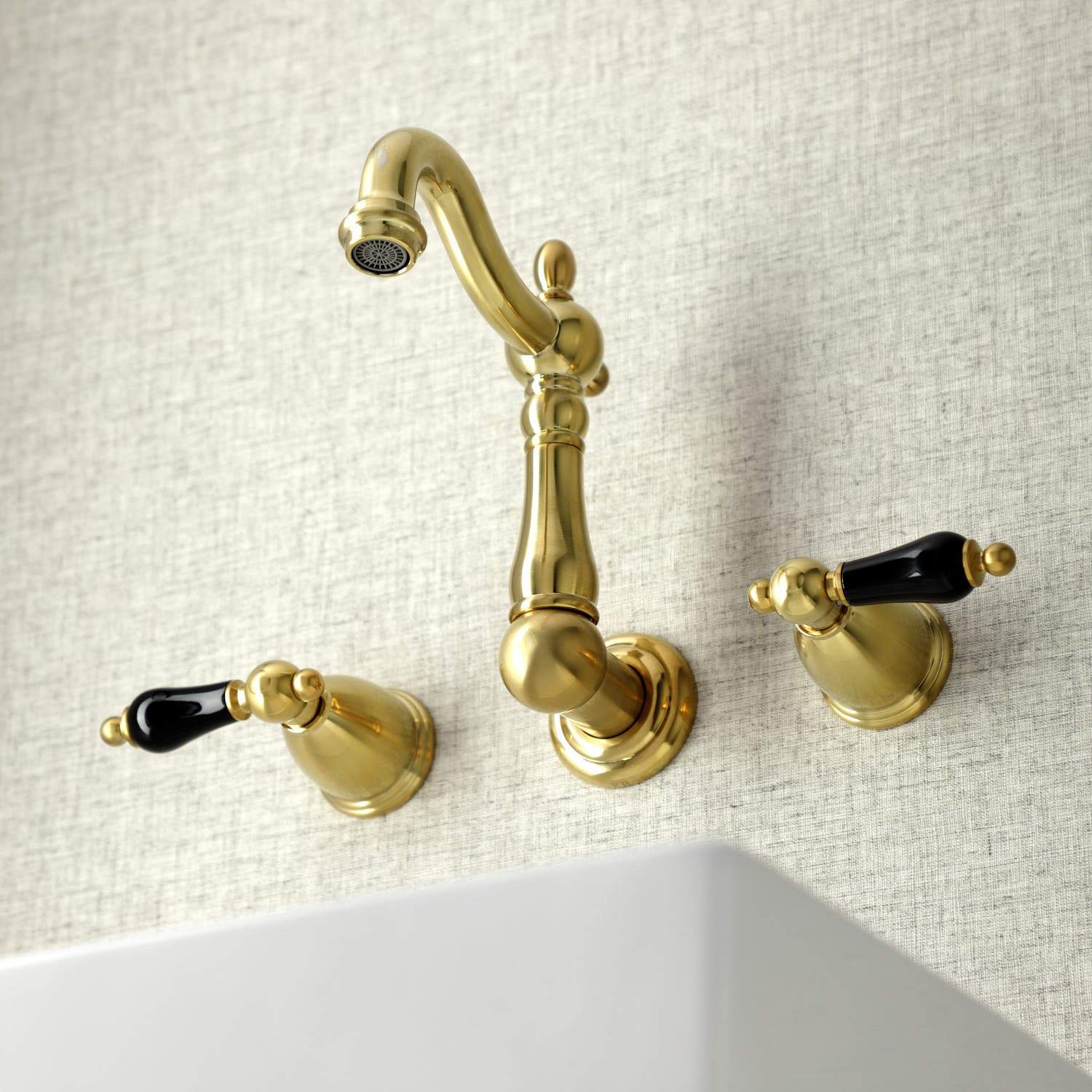 Kingston Brass KS122XPKL-P Duchess Two-Handle Wall Mount Bathroom Faucet