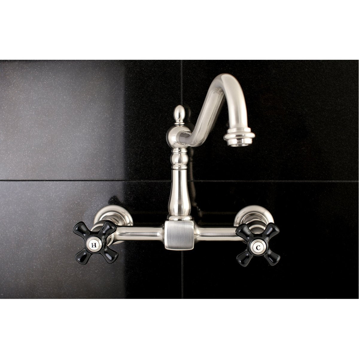 Kingston Brass Duchess 8-Inch Centerset Wall Mount 2-Hole Kitchen Faucet