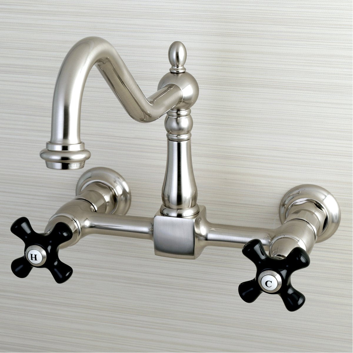 Kingston Brass Duchess 8-Inch Centerset Wall Mount 2-Hole Kitchen Faucet