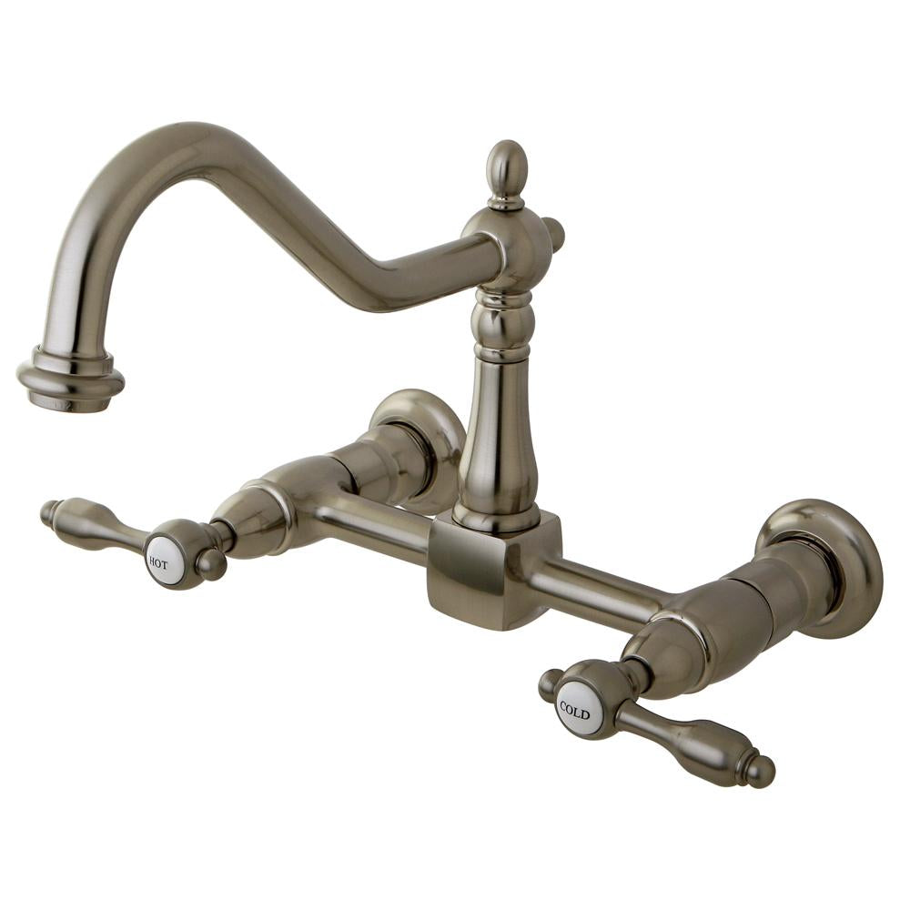 Kingston Brass Tudor 8" Center Kitchen Faucet without Sprayer-Kitchen Faucets-Free Shipping-Directsinks.