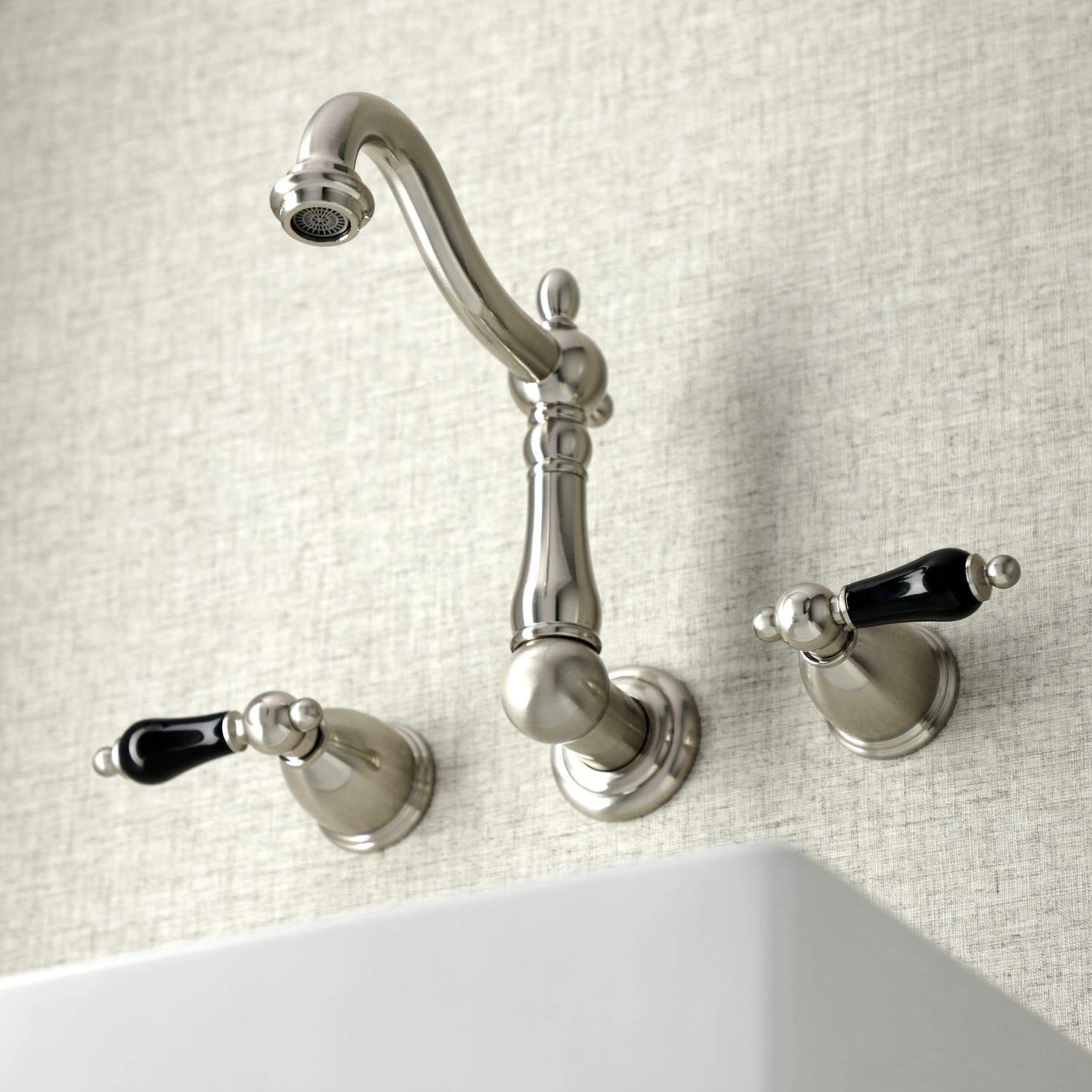 Kingston Brass KS125XPKL-P Duchess Two-Handle Wall Mount Bathroom Faucet
