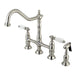 Kingston Brass 8" Centerset Kitchen Faucet with Brass Sprayer-Kitchen Faucets-Free Shipping-Directsinks.