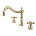 Kingston Brass Heritage Three Hole Two Handle Roman Tub Filler-Tub Faucets-Free Shipping-Directsinks.