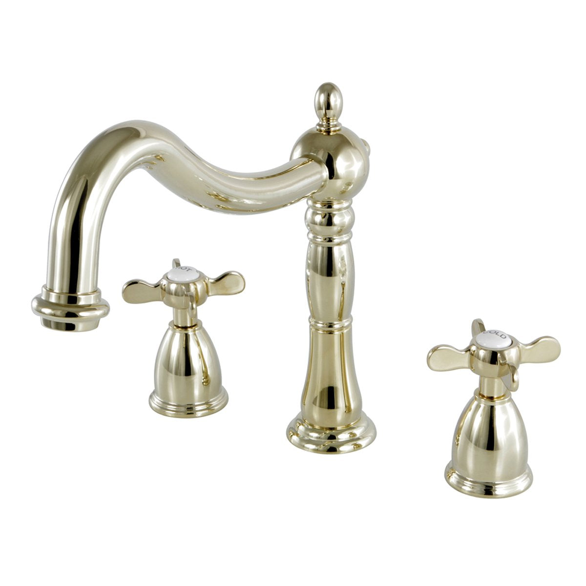 Kingston Brass Essex Classic Roman Tub Filler with Cross Handle-Tub Faucets-Free Shipping-Directsinks.