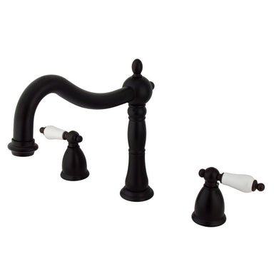 Kingston Brass Heritage Two Handle Three Hole Roman Tub Filler-Tub Faucets-Free Shipping-Directsinks.
