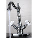Kingston Brass Heritage 4" Centerset Deck Mount Bathroom Faucet with Pop-Up Drain-DirectSinks