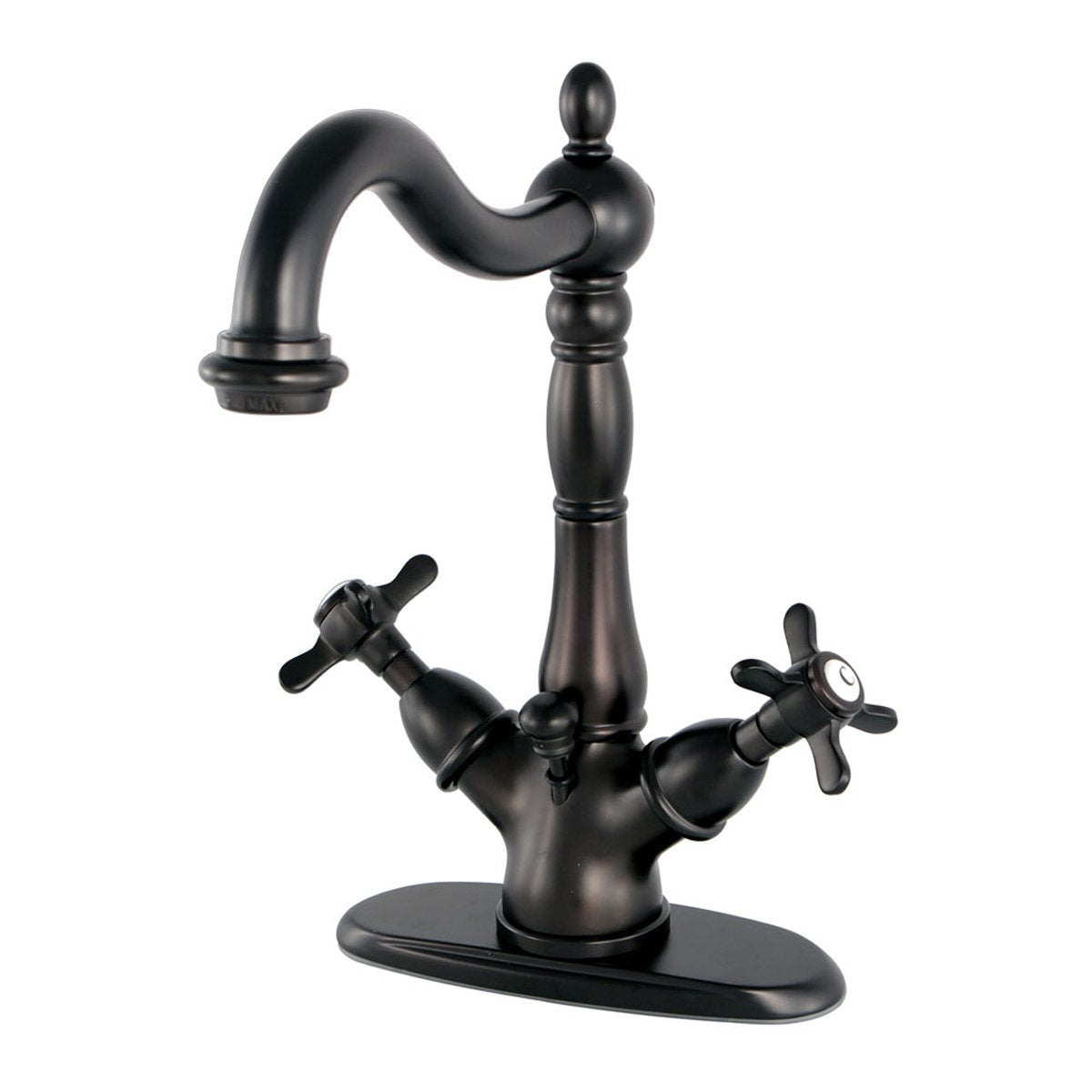 Kingston Brass Essex Classic 4" Centerset Lavatory Faucet with Brass Pop-up-Bathroom Faucets-Free Shipping-Directsinks.
