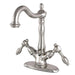 Kingston Brass Tudor 4" Center Lavatory Faucet with Brass Pop-up-Bathroom Faucets-Free Shipping-Directsinks.