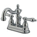 Kingston Brass Heritage Two Handle 4" Centerset Lavatory Faucet with Brass Pop-up-Bathroom Faucets-Free Shipping-Directsinks.