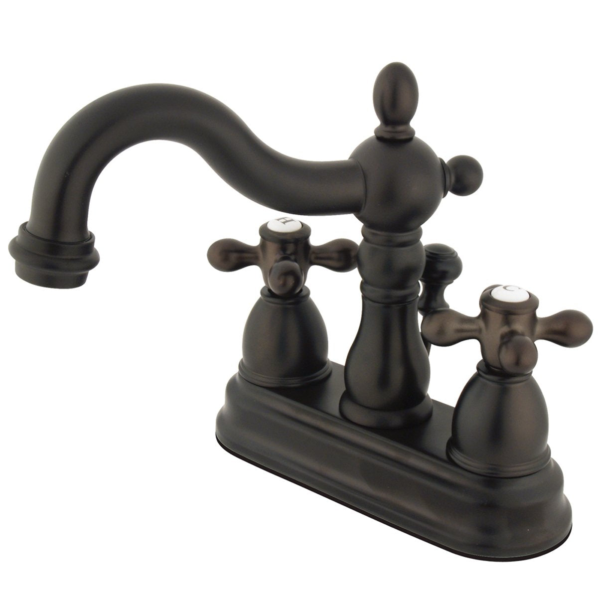Kingston Brass Heritage Classic Two Handle 4" Centerset Lavatory Faucet with Brass Pop-up-Bathroom Faucets-Free Shipping-Directsinks.