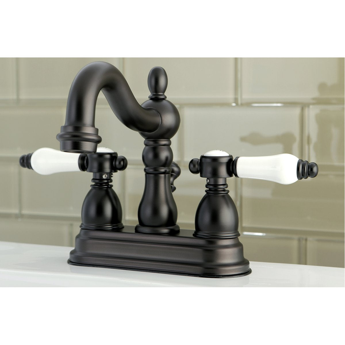 Kingston Brass Bel-Air Deck Mount 4" Centerset Bathroom Faucet