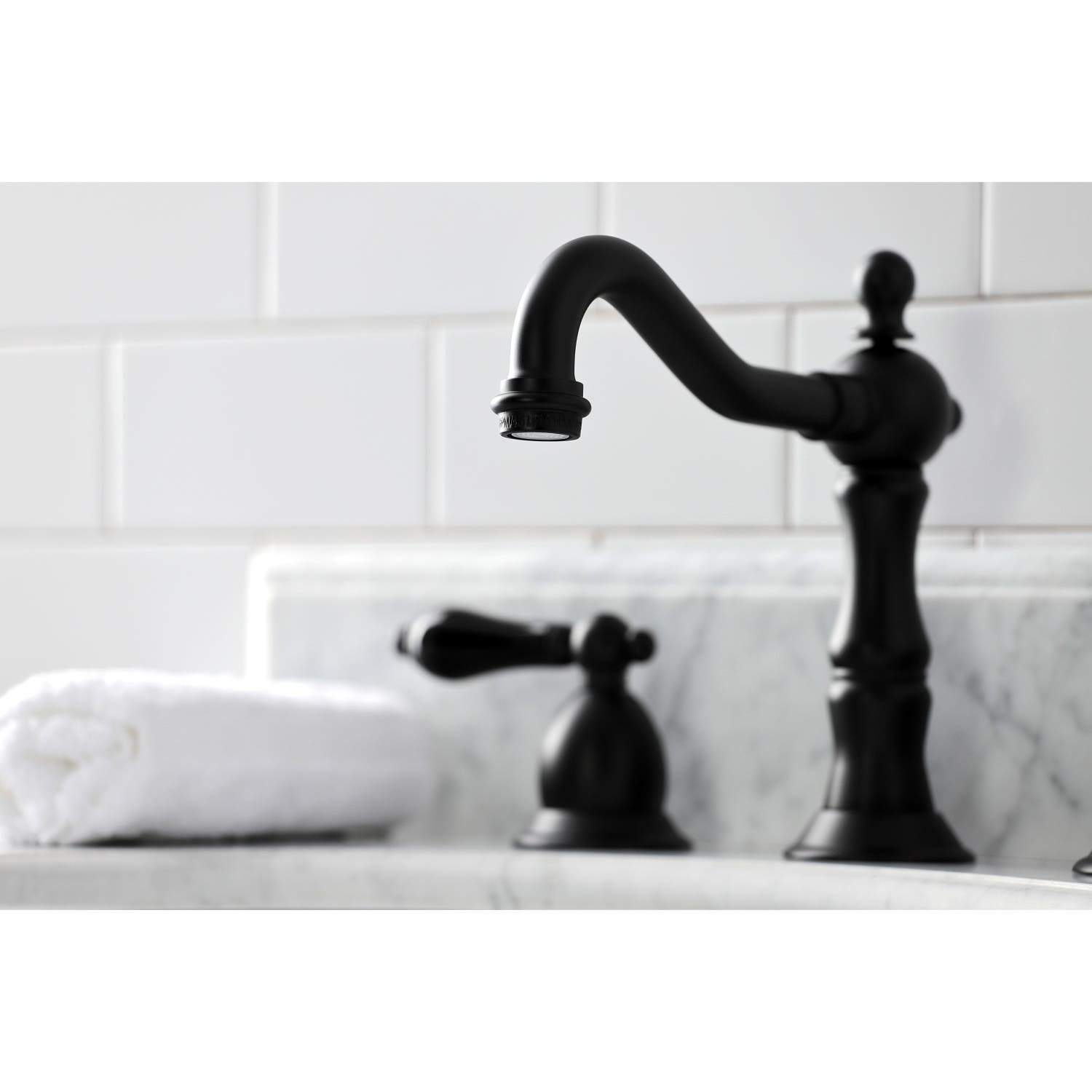 Kingston Brass KS197XPKL-P Duchess Widespread Bathroom Faucet with Brass Pop-Up