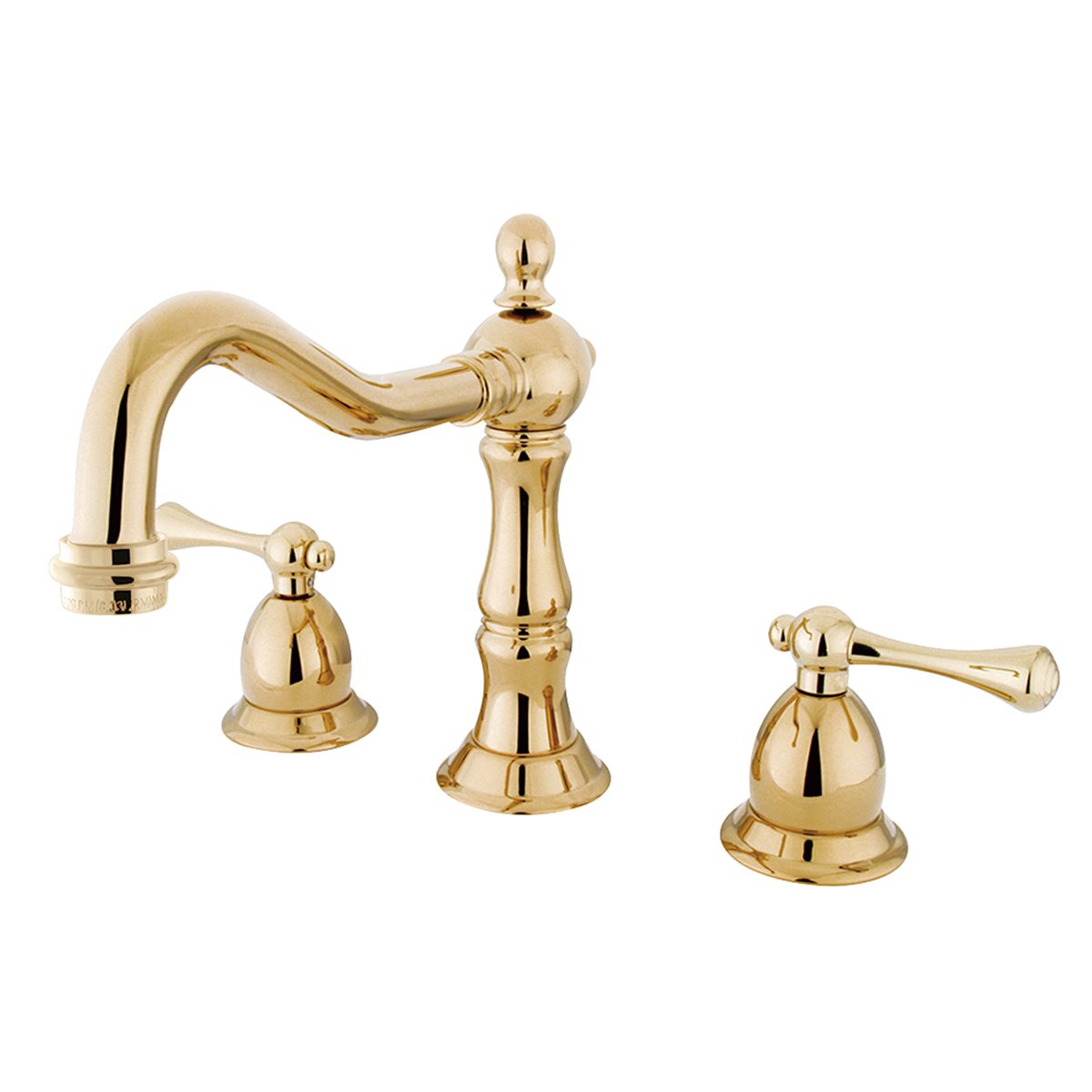 Kingston Brass Heritage Classic Two Handle 8" to 14" Widespread Lavatory Faucet with Brass Pop-up-Bathroom Faucets-Free Shipping-Directsinks.