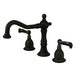 Kingston Brass Heritage Classic Two Handle Deck Mount 8" to 14" Widespread Lavatory Faucet with Brass Pop-up-Bathroom Faucets-Free Shipping-Directsinks.