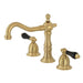 Kingston Brass KS197XPKL-P Duchess Widespread Bathroom Faucet with Brass Pop-Up-DirectSinks
