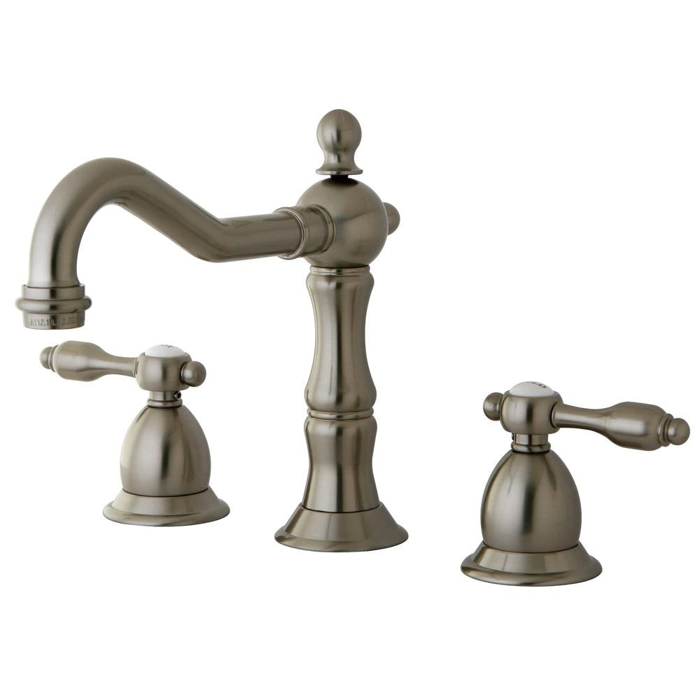 Kingston Brass Tudor Classic Widespread Lavatory Faucet with Brass Pop-up-Bathroom Faucets-Free Shipping-Directsinks.