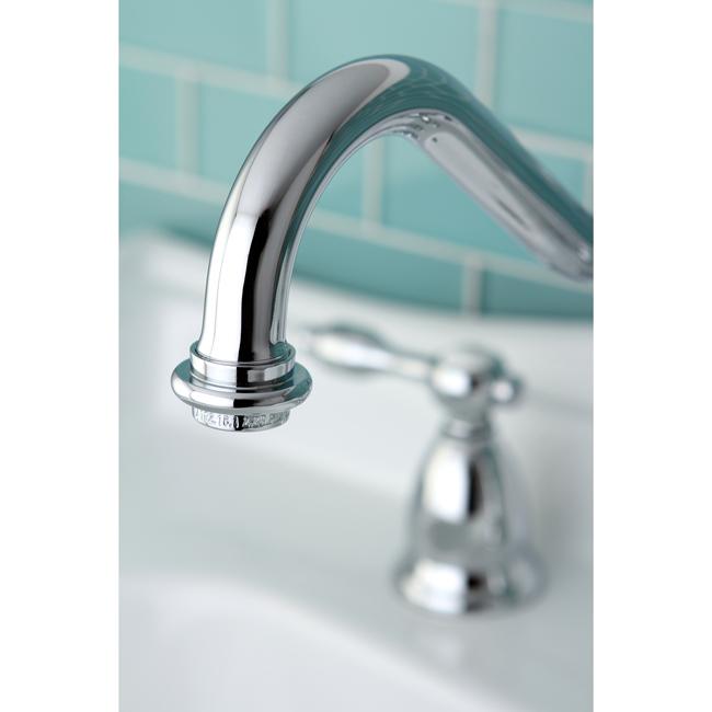 Kingston Brass Classic Tudor Widespread Lavatory Faucet with Brass Pop-up-Bathroom Faucets-Free Shipping-Directsinks.