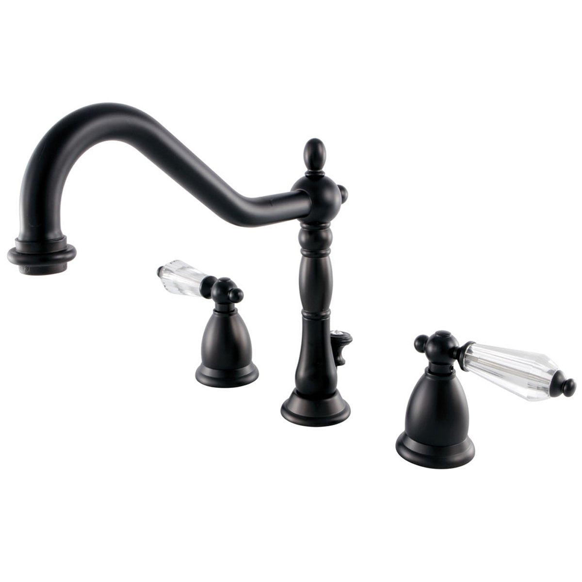 Kingston Brass Wilshire 8" to 16" Widespread Lavatory Faucet with Brass Pop-up-Bathroom Faucets-Free Shipping-Directsinks.