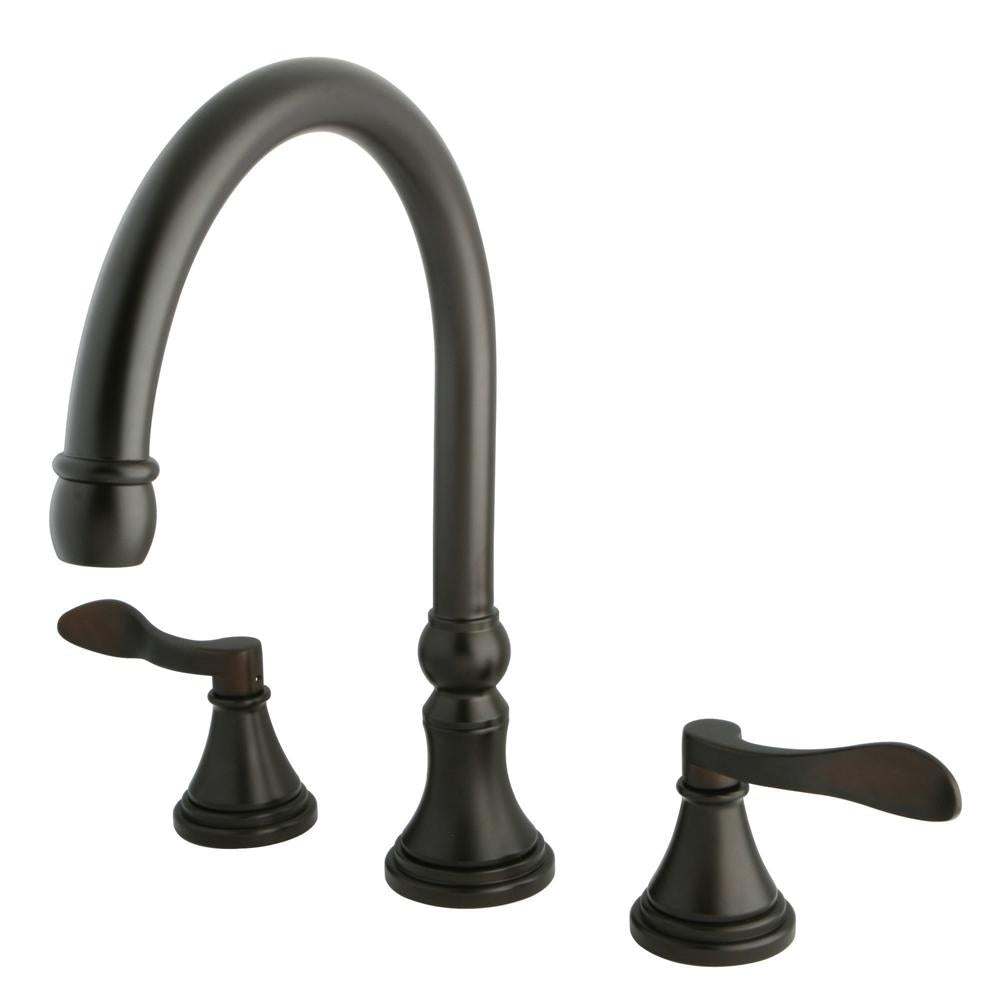 Kingston Brass Nu French Two Handle Roman Tub Filler-Tub Faucets-Free Shipping-Directsinks.