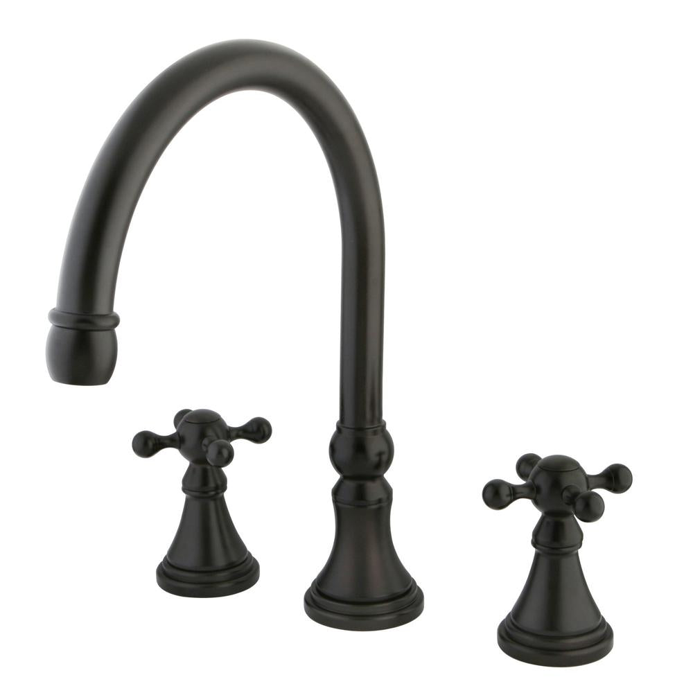 Kingston Brass Royale Two Handle Solid Brass Roman Tub Filler-Tub Faucets-Free Shipping-Directsinks.