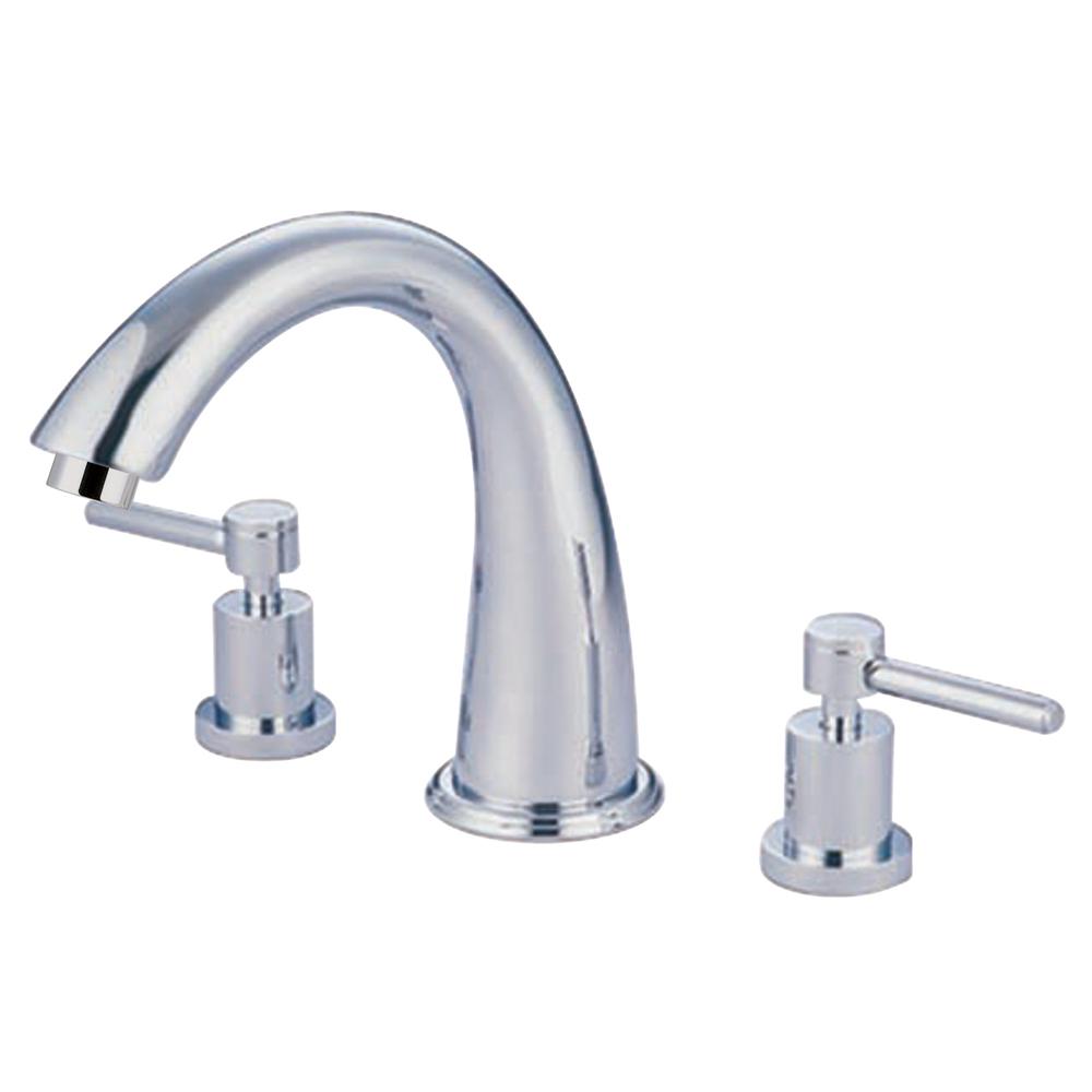 Kingston Brass Concord 8" to 16" Widespread Two Handle Roman Tub Filler-Tub Faucets-Free Shipping-Directsinks.