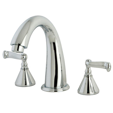 Kingston Brass Royale Two Handle Solid Brass 8" to 16" Widespread Roman Tub Filler-Tub Faucets-Free Shipping-Directsinks.