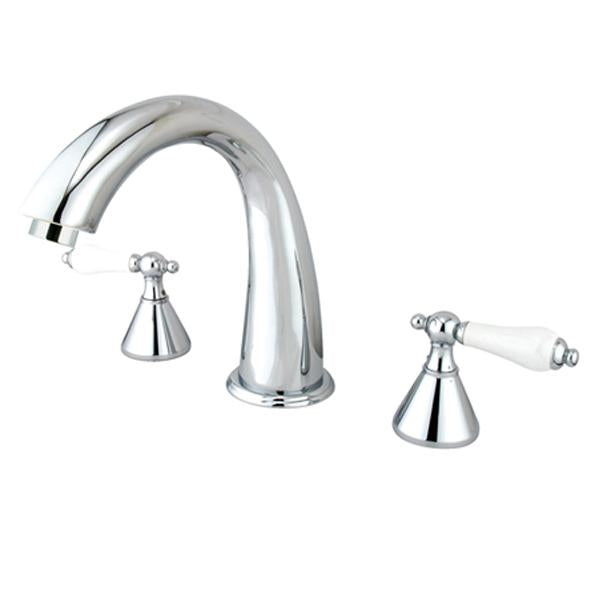 Kingston Brass Naples Roman Tub Filler with Two Handle-Tub Faucets-Free Shipping-Directsinks.
